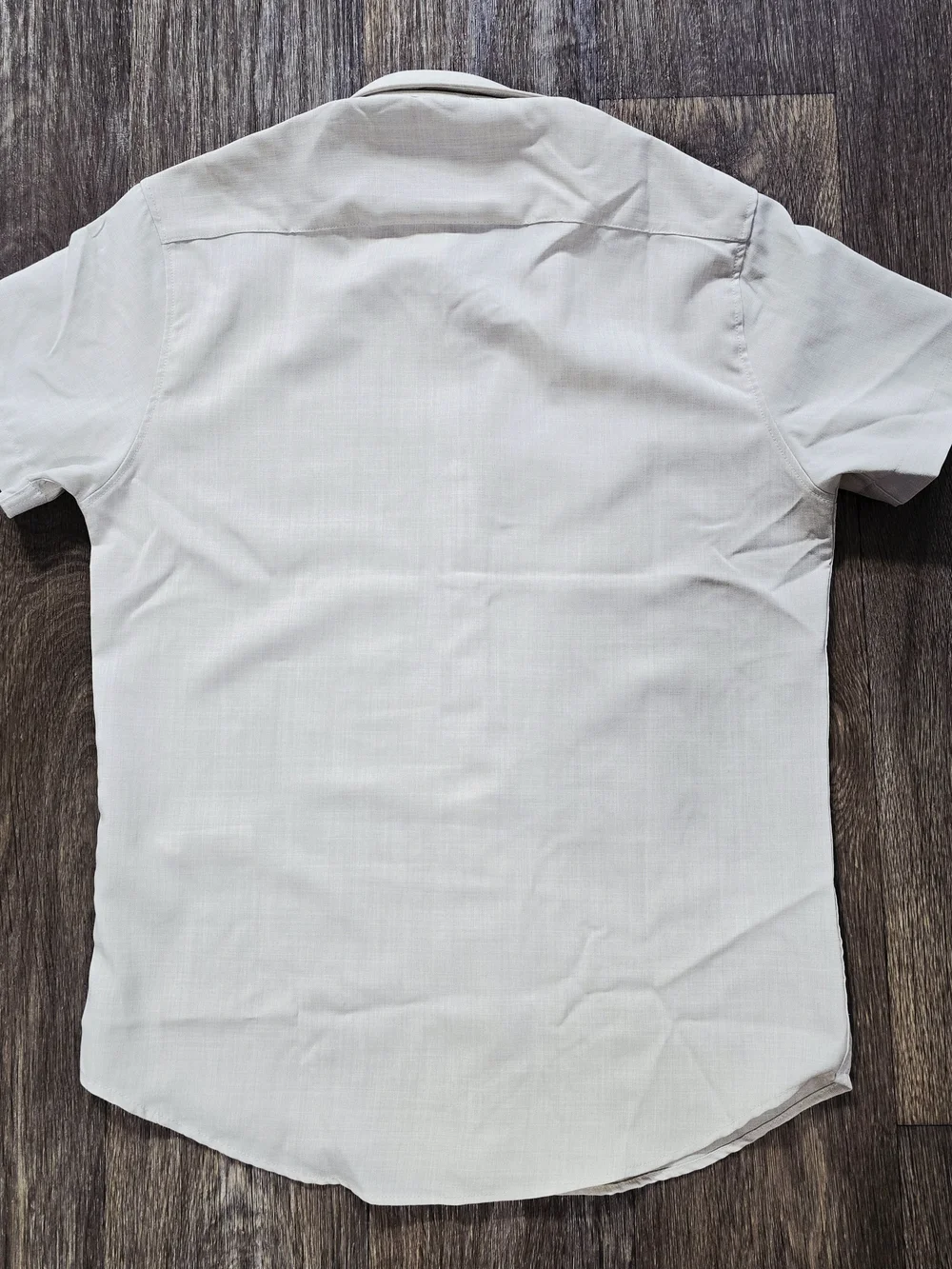 Denim & Flower Men's Short-Sleeve Button-Down Shirt in Light Gray